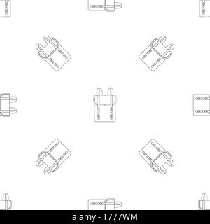 Sac à dos garçon vectoriel continu motif géométrique répéter pour toute conception web Illustration de Vecteur