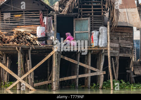 Banaripara est une commune du District de Barisal dans la Division de Sylhet, dans le sud-centre du pays. Banque D'Images