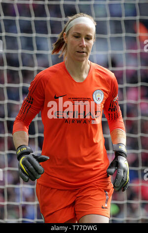 Londres, Royaume-Uni. 04 mai, 2019. Karen Bardsley de Manchester City lors de la FA Women's Cup match final entre les femmes de Manchester City et West Ham United Mesdames au stade de Wembley le 4 mai 2019 à Londres, en Angleterre. Credit : PHC Images/Alamy Live News Banque D'Images