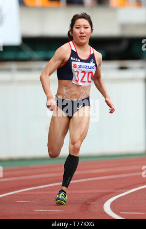 Stade Ecopa, Shizuoka, Japon. 3 mai, 2019. Sayaka Fujisawa, le 3 mai 2019 - Athlétisme : 35ème Rencontre Internationale de Shizuoka Women's 200m au stade Ecopa, Shizuoka, Japon. Credit : Yohei Osada/AFLO SPORT/Alamy Live News Banque D'Images