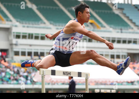 Stade Ecopa, Shizuoka, Japon. 3 mai, 2019. Keisuke Nozawa, le 3 mai 2019 - Athlétisme : 35ème Rencontre Internationale de Shizuoka men's 400mH au stade Ecopa, Shizuoka, Japon. Credit : Yohei Osada/AFLO SPORT/Alamy Live News Banque D'Images