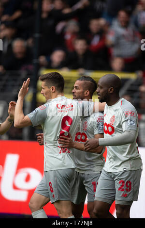 Bruxelles, Belgique. Le 05 mai, 2019. Bruxelles, Belgique - 05 mai : la Jupiler Pro League play-off 1 match (jour 7) entre le RSC Anderlecht et le Standard de Liège le 05 mai 2019 à Bruxelles, Belgique. (Photo de Frank Abbeloos/Isosport) Credit : Pro Shots/Alamy Live News Banque D'Images
