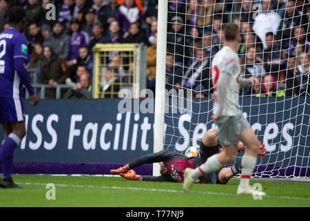 Bruxelles, Belgique. Le 05 mai, 2019. Bruxelles, Belgique - 05 mai : la Jupiler Pro League play-off 1 match (jour 7) entre le RSC Anderlecht et le Standard de Liège le 05 mai 2019 à Bruxelles, Belgique. (Photo de Frank Abbeloos/Isosport) Credit : Pro Shots/Alamy Live News Banque D'Images