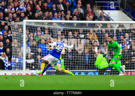 Ipswich, Royaume-Uni. Le 05 mai, 2019. Ipswich, Royaume-Uni. Le 05 mai, 2019. Sky Bet Championship contre Ipswich Town Leeds United ; Credit : Georgie Kerr/Nouvelles Images, la Ligue de Football anglaise images sont soumis à licence DataCo Crédit : News Images /Alamy Live News Banque D'Images