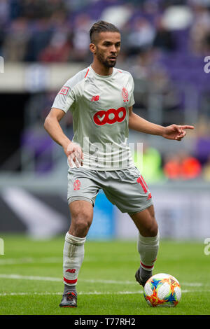 Bruxelles, Belgique. Le 05 mai, 2019. Bruxelles, Belgique - 05 MAI : Mehdi Carcela de Standard au cours de la Jupiler Pro League play-off 1 match (jour 7) entre le RSC Anderlecht et le Standard de Liège le 05 mai 2019 à Bruxelles, Belgique. (Photo de Frank Abbeloos/Isosport) Credit : Pro Shots/Alamy Live News Banque D'Images
