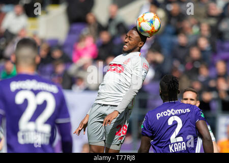 Bruxelles, Belgique. Le 05 mai, 2019. Bruxelles, Belgique - 05 MAI : Samuel Bastien de la norme au cours de la Jupiler Pro League play-off 1 match (jour 7) entre le RSC Anderlecht et le Standard de Liège le 05 mai 2019 à Bruxelles, Belgique. (Photo de Frank Abbeloos/Isosport) Credit : Pro Shots/Alamy Live News Banque D'Images
