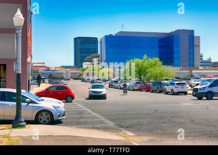 La régénération urbaine de vieux entrepôts et terrains vacants dans le quartier des arts de N Centre-ville de Tucson AZ Banque D'Images