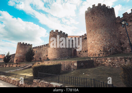 Murs médiévaux de Plasencia dans la province de Caceres, Espagne Banque D'Images