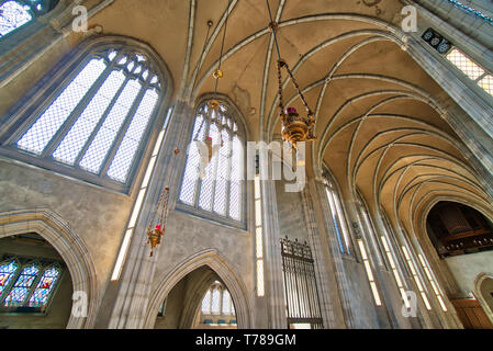 Toronto, Canada le 4 avril, 2019 : Chapelle Trinity College à Toronto campus universitaire Banque D'Images