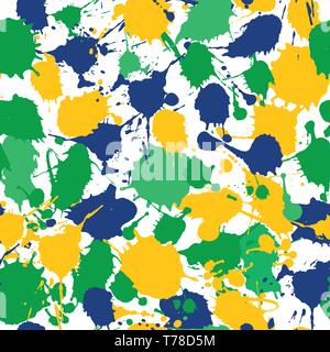 Résumé fond avec des taches jaune, vert et bleu. Illustration de Vecteur