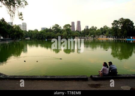 Bosque de Chapultepec. Parc de Chapultepec, Mexico city. Banque D'Images