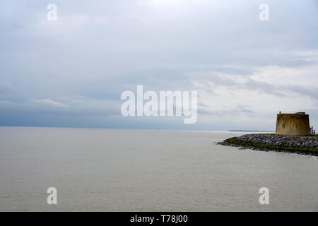 La tour Martello, East Lane, Bawdsey, Suffolk, UK. Banque D'Images