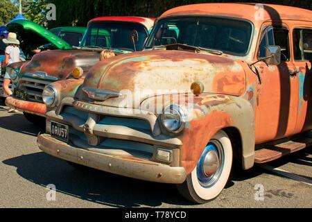 Palmview, Queensland, Australie - 5 mai 2019 : Old rusty Chevrolet. Banque D'Images