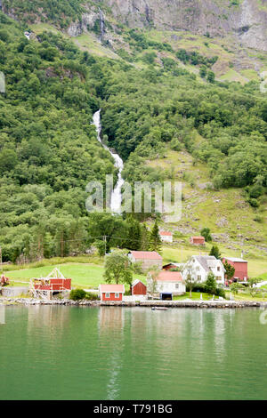 Les magnifiques fjords de Norvège voyagez de Flam à Voss. Banque D'Images