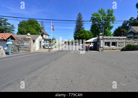 Entrée de Folsom prison d'état. Banque D'Images