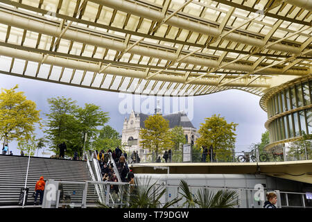 Des Halles mail à Paris - France Banque D'Images