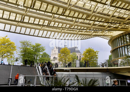 Des Halles mail à Paris - France Banque D'Images