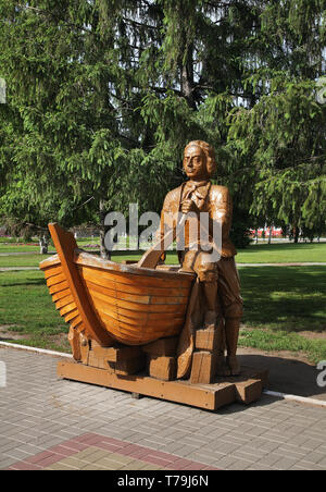 Monument à Pierre I en Novokhopyorsk. Oblast de Voronej. La Russie Banque D'Images