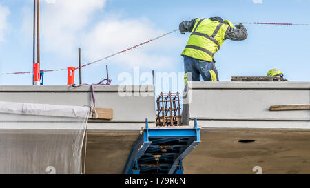 Seul le dernier bit est à gauche sur la Princesse Mary pont sur le Firth, Roskilde, Danemark Frederikssund, le 3 mai 2019 Banque D'Images