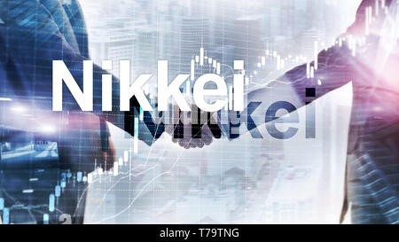 Le Nikkei 225 Stock Average index. Financial Business concept économique. Banque D'Images