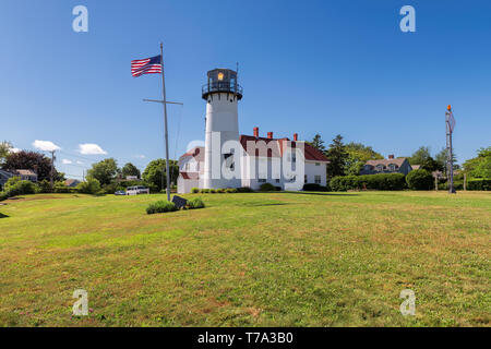 Le phare de Chatham, Cape Cod, Massachusetts, États-Unis. Banque D'Images