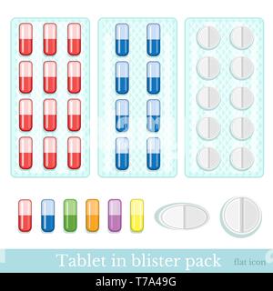 Pack avec medecine gouttes ou vitamin Illustration de Vecteur