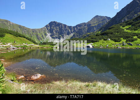 Lac de montagne Slovaquie - Rohacske plesa, West Tatras Banque D'Images