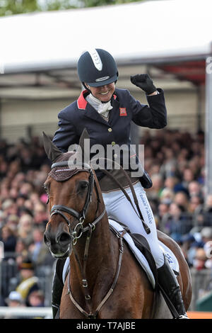 Gagnant français de la piggy 2019 épreuves de badminton de cheval Mai 2019 Royaume-Uni Banque D'Images