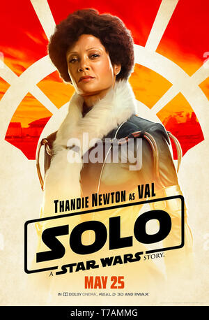 Solo : Une histoire de la guerre des étoiles (2018) réalisé par Ron Howard et avec Thandie Newton comme Val. Banque D'Images