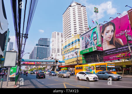 Phetchaburi Road, Ratchathewi, Bangkok, Thaïlande Banque D'Images