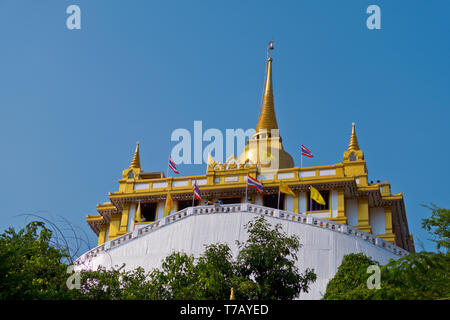 Phu Khao Thong, la montagne d'Or, le Wat Saket, Pom Prap Sattru Phai district, Bangkok, Thaïlande Banque D'Images