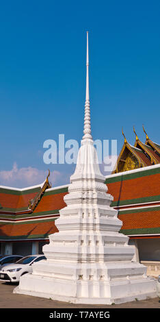 Stupa, Wat Saket, Pom Prap Sattru Phai district, Bangkok, Thaïlande Banque D'Images