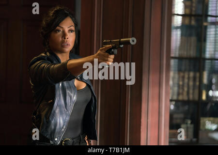 Proud Mary est un thriller d'action américain 2018 blaxploitation film réalisé par Babak Najafi, à partir d'un scénario écrit par John S. Newman et Christian Swegal. Le film stars Taraji P. Henson, Billy Brown, Danny Glover, Neal McDonough, Xander Berkeley, Margaret Avery, et Jahi Di'Allo Winston. Cette photographie est fourni pour un usage éditorial uniquement et est l'auteur du film company et/ou de l'espace attribué par le photographe ou film société de production. Banque D'Images