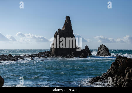 Arrecife de Las Sirenas, Cabo de Gata, Nijar, Almeria, Espagne Banque D'Images