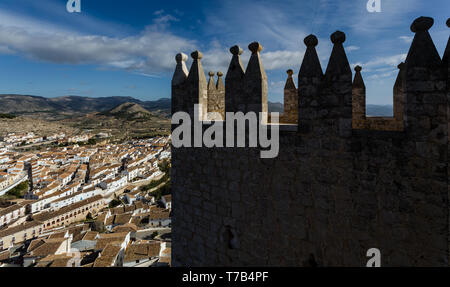 Vue du Castillo Vélez-Blanco en Andalousie, Municipalité de Almeria Banque D'Images