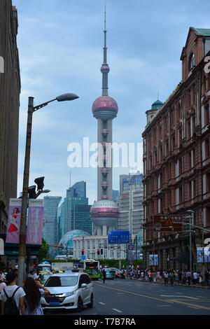 Des aperçus de Nanjing East Road (Nanjing Dong Lu) à Shanghai Banque D'Images