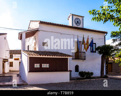 Y Plaza Ayuntamiento de El Castell de Guadalest. Alicante. Communauté de Valence. España Banque D'Images