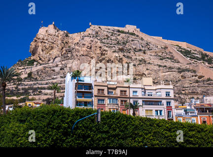 Castillo de Santa Bárbara. Alicante. Communauté de Valence. España Banque D'Images