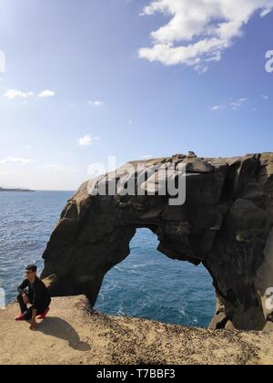 Nouveau Taiepi City, Taiwan - 3 mai, 2019 : l'éléphant Rock à la côte de Taïwan, Shenao, New Taipei, Taïwan Banque D'Images