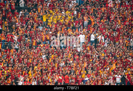 5 mai 2019 : ! ! Au cours de la Super Lig turque Galatasaray S.K. et match entre Besiktas au TÃ¼rk Telekom Arena à Istanbul, Turquie. Ulrik Pedersen/CSM Banque D'Images