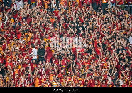 5 mai 2019 : ! ! Au cours de la Super Lig turque Galatasaray S.K. et match entre Besiktas au TÃ¼rk Telekom Arena à Istanbul, Turquie. Ulrik Pedersen/CSM Banque D'Images