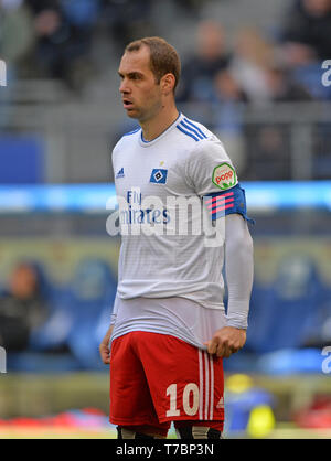 Hamburg, Deutschland. 04 mai, 2019. Pierre-Michel LASOGGA (HH), frustré, frustré, déçu, déçu, découragé, défaite, football 2. Bundesliga, 32e journée, Hambourg Hambourg Hambourg (HH) - FC Ingolstadt 04 (EN) 0 : 3, à 04.05. 2019 à Hambourg/Allemagne. ¬ | Conditions de crédit dans le monde entier : dpa/Alamy Live News Banque D'Images