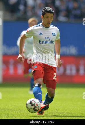 Hamburg, Deutschland. 04 mai, 2019. Hee-Chan HWANG (HH), football 2. Bundesliga, 32. Journée, Hambourg Hambourg Hambourg (HH) - FC Ingolstadt 04 (EN) 0 : 3, le 04/05/2019 à Hambourg/Allemagne. ¬ | Conditions de crédit dans le monde entier : dpa/Alamy Live News Banque D'Images