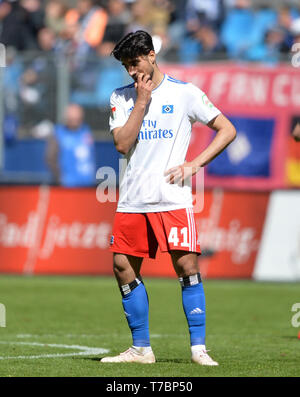 Hamburg, Deutschland. 04 mai, 2019. Industrie (vñzcan Berkay, HH), frustré, frustré, déçu, déçu, découragé, défaite, Soccer 2. Bundesliga, 32. Journée, Hambourg Hambourg Hambourg (HH) - FC Ingolstadt 04 (EN) 0 : 3, à 04.05. 2019 à Hambourg/Allemagne. ¬ | Conditions de crédit dans le monde entier : dpa/Alamy Live News Banque D'Images