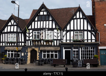 Le pub Royal Oak, Evesham, Worcestershire, Angleterre, RU Banque D'Images