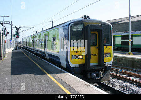 Dublin Connolly, ,l'Irlande, avril 2010, un service de train Iarnrod Eireann Banque D'Images