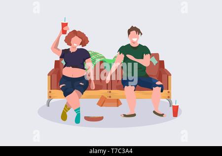 Femme ivre mendiants femme couple sitting fauteuils femme homme clochards de boire de l'alcool s'amuser ensemble sans-abri concept sans création de personnages de dessins animés Illustration de Vecteur