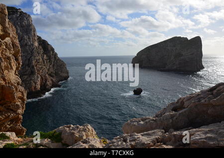 Près de Capo Caccia Alghero, Sardaigne, Italie Banque D'Images