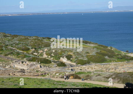 Magnifiques plages à proximité de Tharros à Sinis Banque D'Images