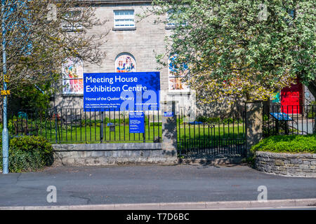 Kendal Cumbria UK 21 avril 2019 Réunion Quaker House Sign Banque D'Images